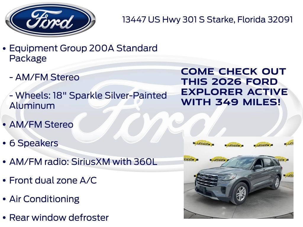 2026 Ford Explorer Active 200A