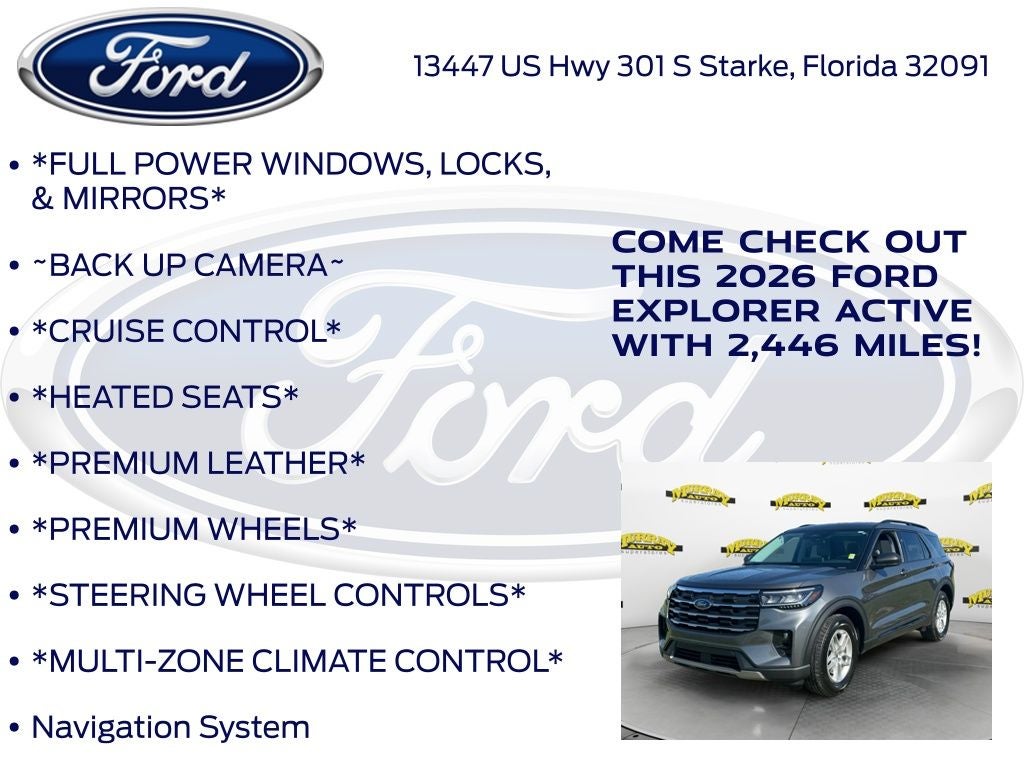 2026 Ford Explorer Active 200A