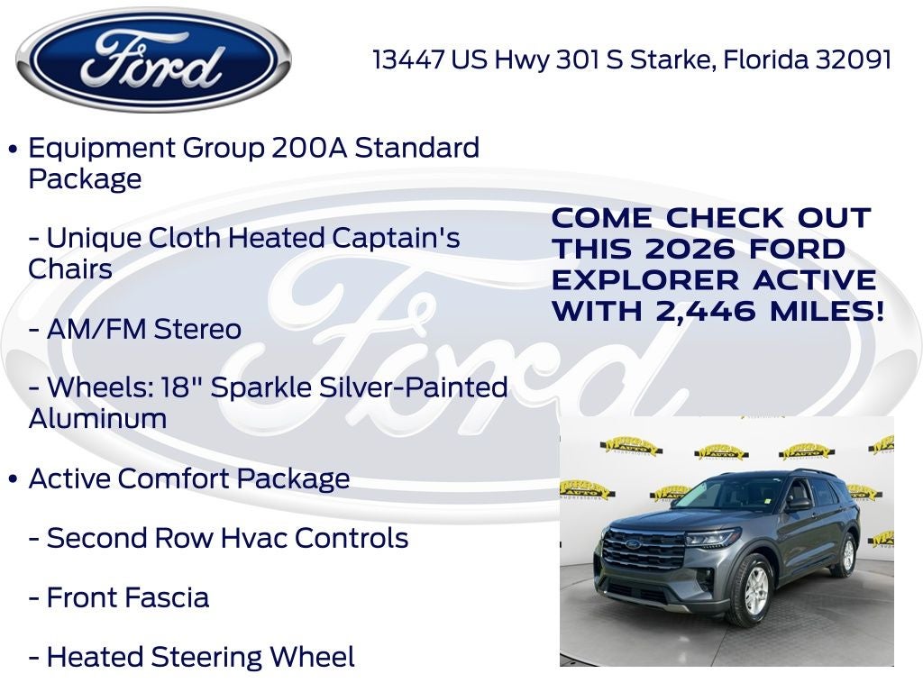 2026 Ford Explorer Active 200A