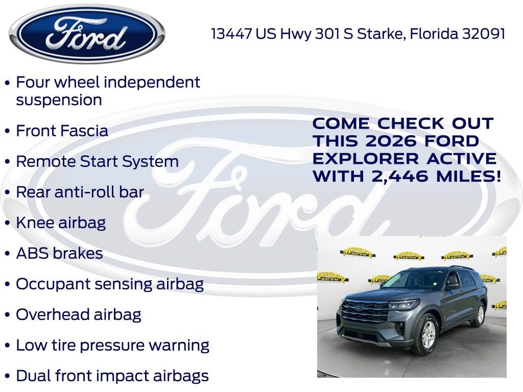 2026 Ford Explorer Active 200A