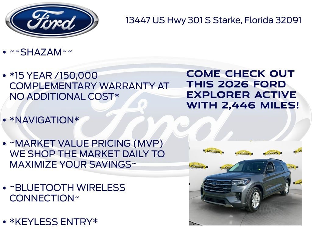 2026 Ford Explorer Active 200A