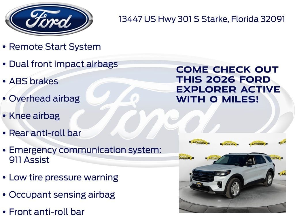 2026 Ford Explorer Active 200A