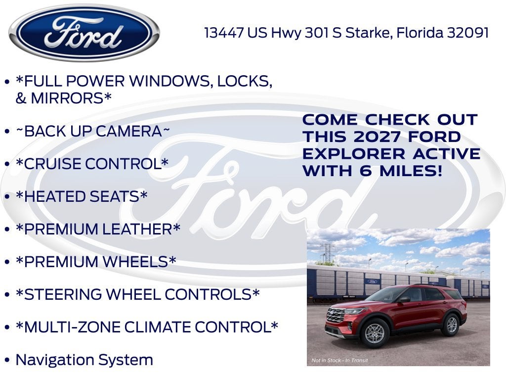 2027 Ford Explorer Active InTransit