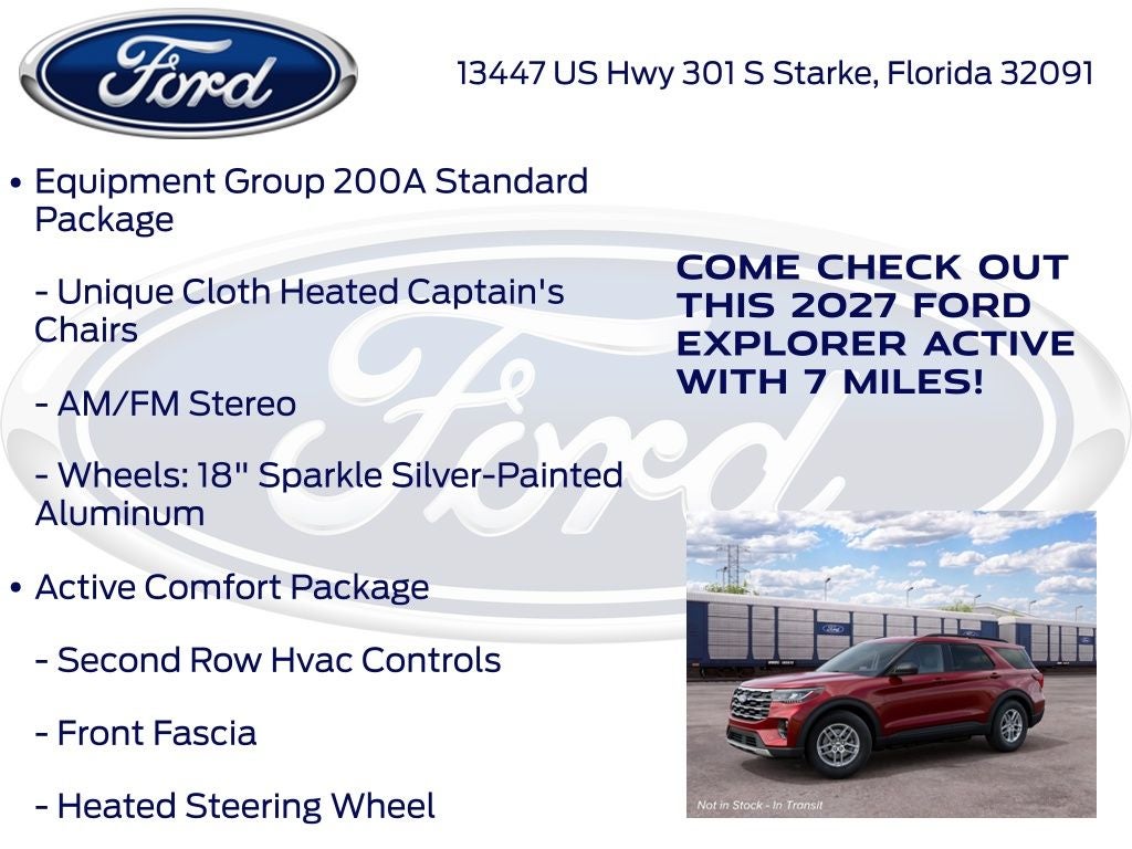 2027 Ford Explorer Active InTransit
