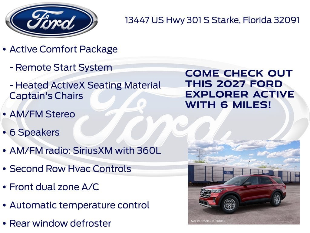 2027 Ford Explorer Active InTransit