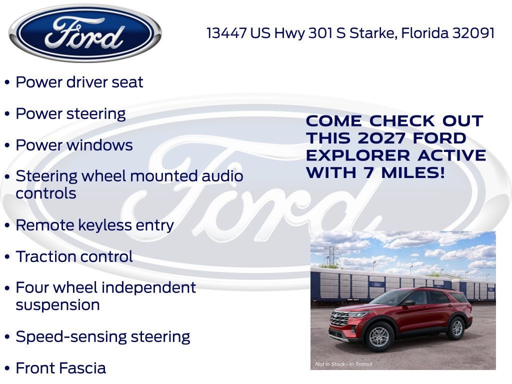 2027 Ford Explorer Active 200A