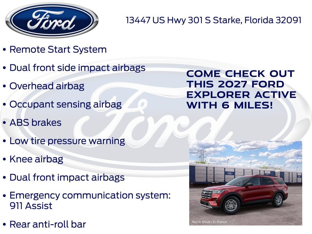 2027 Ford Explorer Active 200A