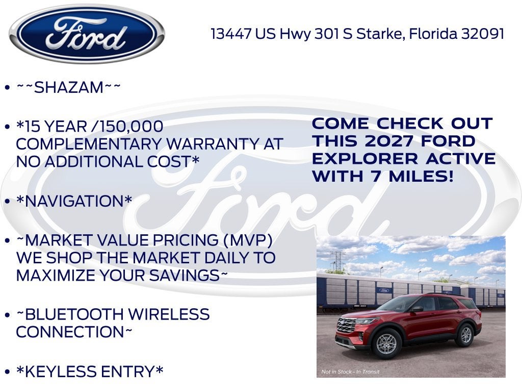 2027 Ford Explorer Active InTransit