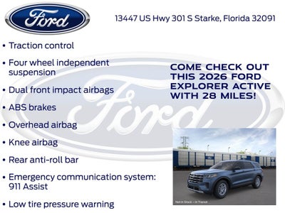 2026 Ford Explorer Active 200A