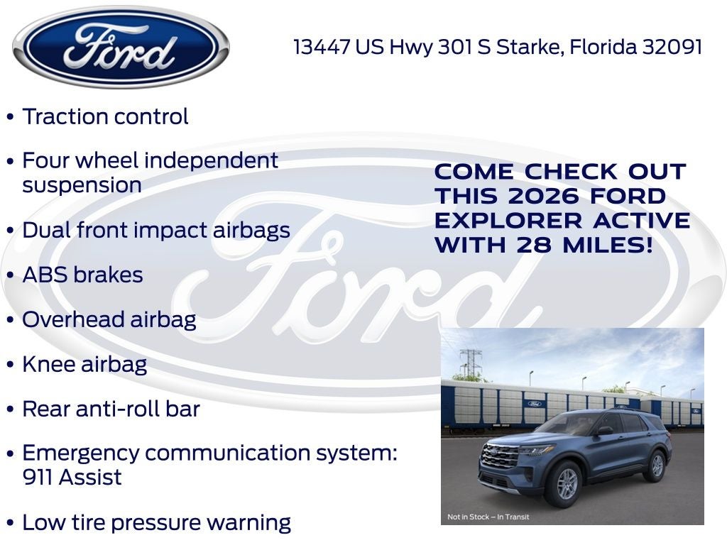 2026 Ford Explorer Active 200A