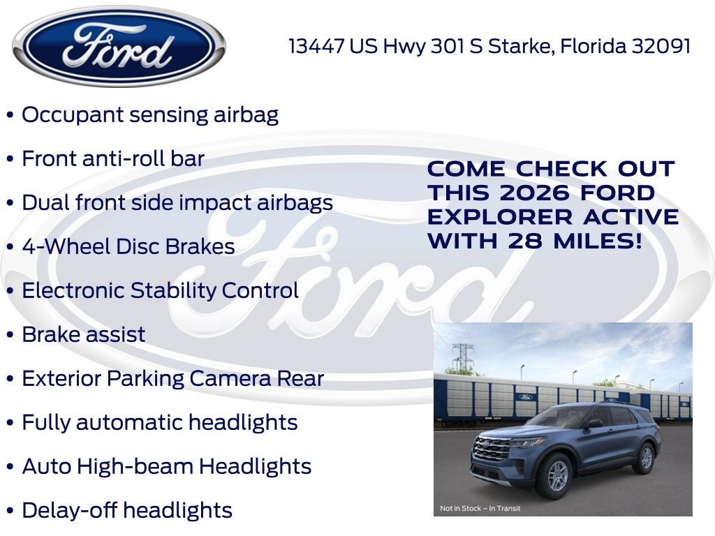 2026 Ford Explorer Active 200A
