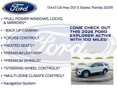 2026 Ford Explorer Active 200A