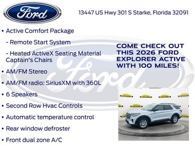 2026 Ford Explorer Active 200A