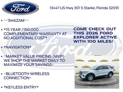 2026 Ford Explorer Active 200A