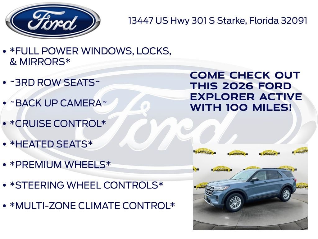 2026 Ford Explorer Active 200A