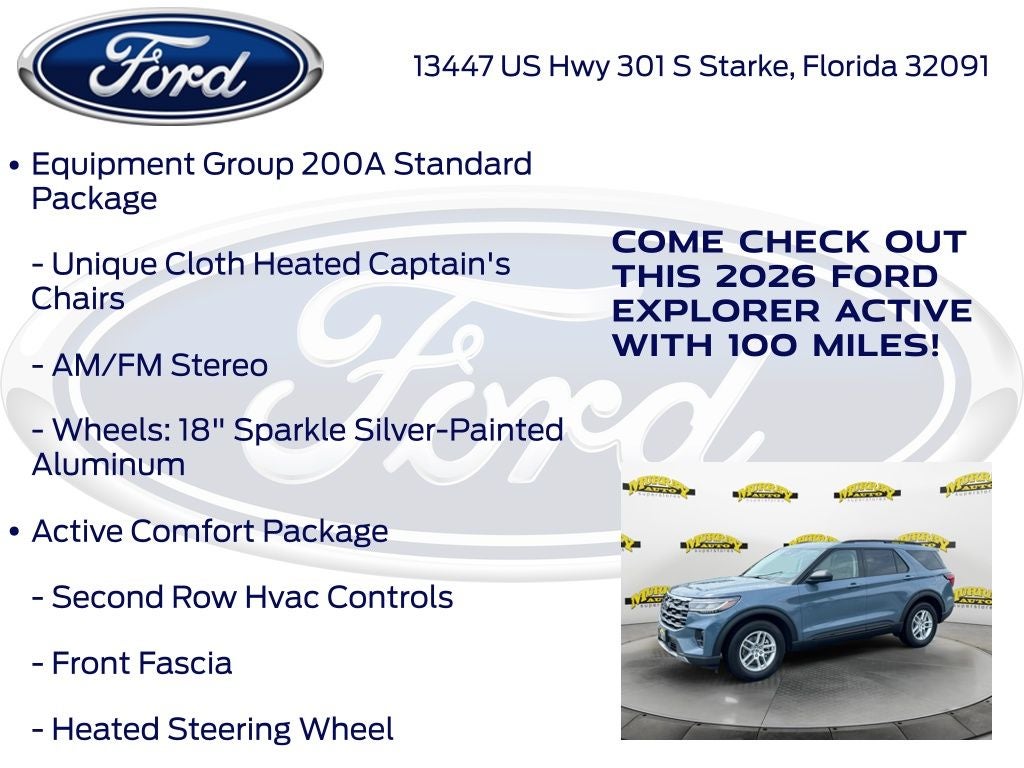 2026 Ford Explorer Active 200A