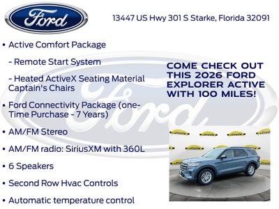 2026 Ford Explorer Active 200A