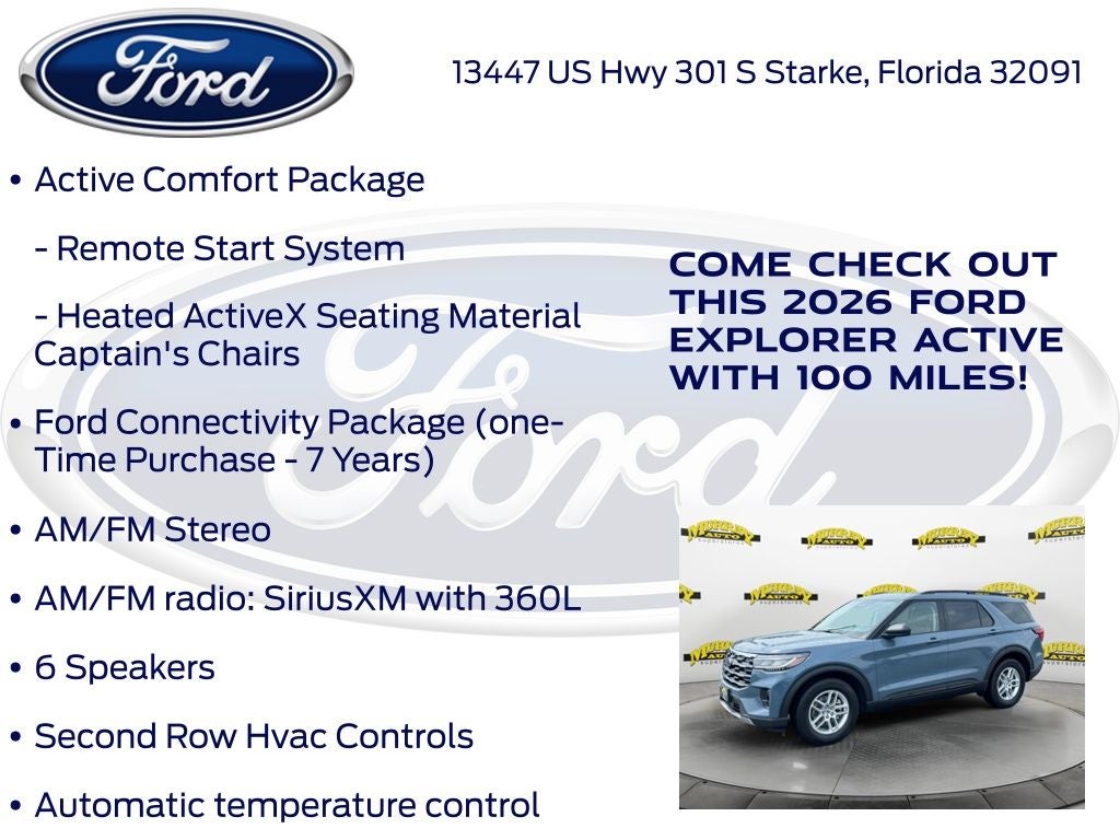 2026 Ford Explorer Active 200A