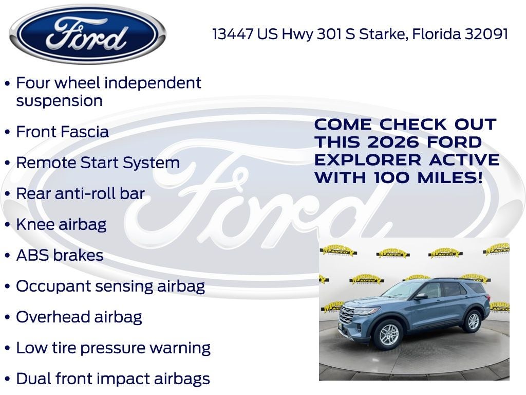 2026 Ford Explorer Active 200A