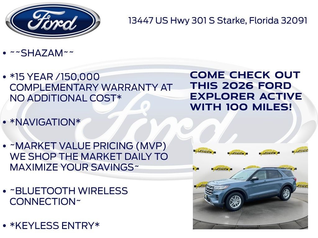 2026 Ford Explorer Active 200A