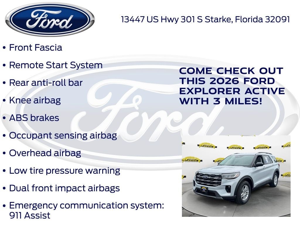 2026 Ford Explorer Active 200A