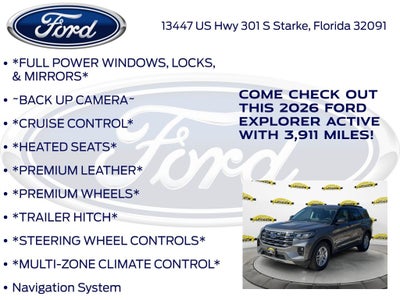 2026 Ford Explorer Active 200A