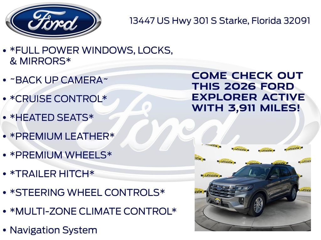 2026 Ford Explorer Active 200A