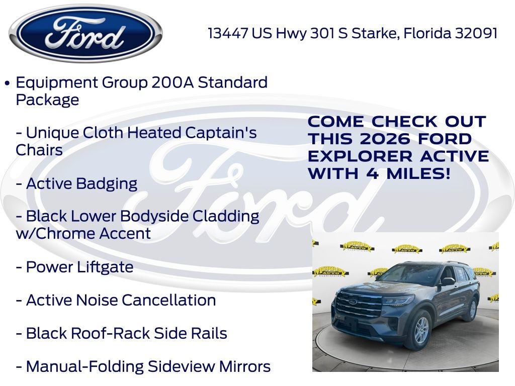 2026 Ford Explorer Active 200A