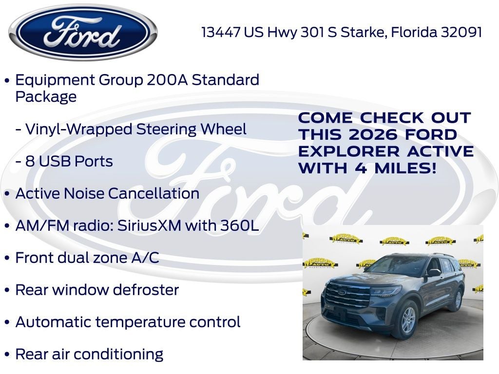 2026 Ford Explorer Active 200A