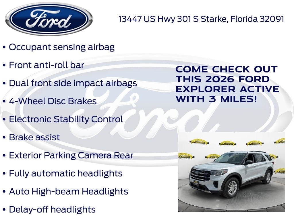 2026 Ford Explorer Active 200A