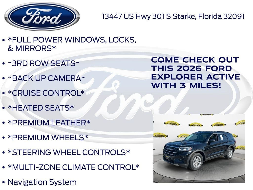 2026 Ford Explorer Active 200A