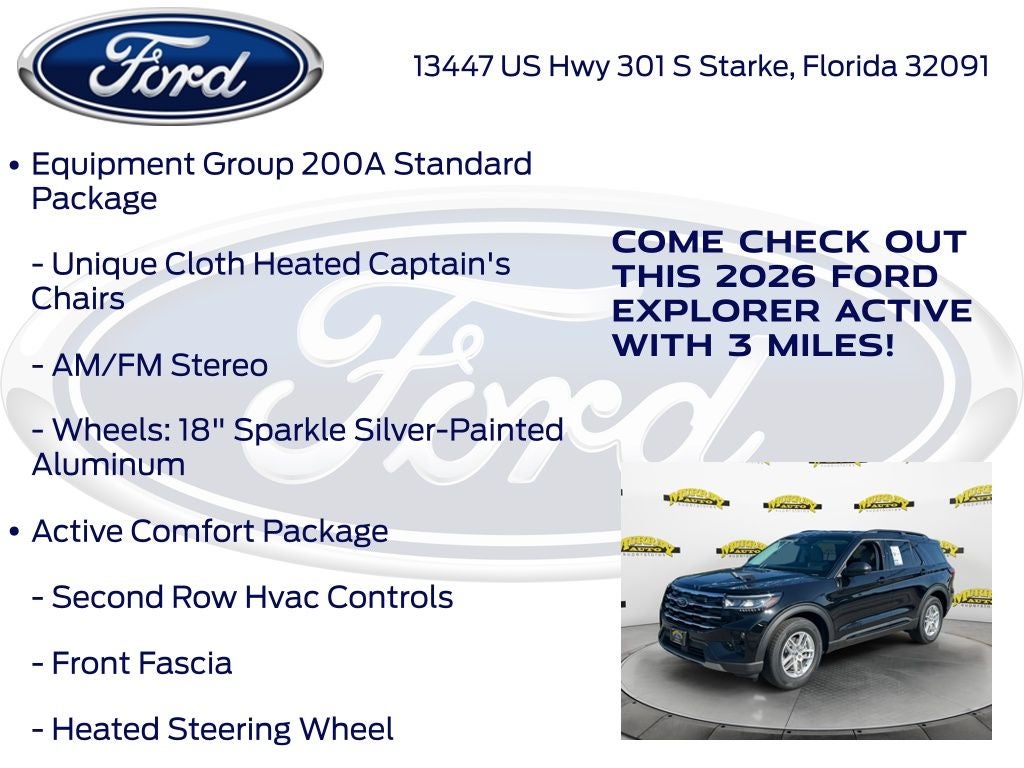 2026 Ford Explorer Active 200A