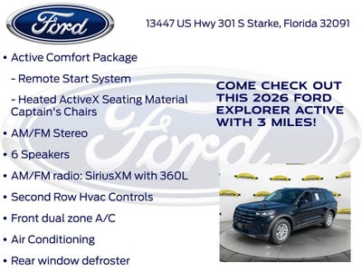 2026 Ford Explorer Active 200A