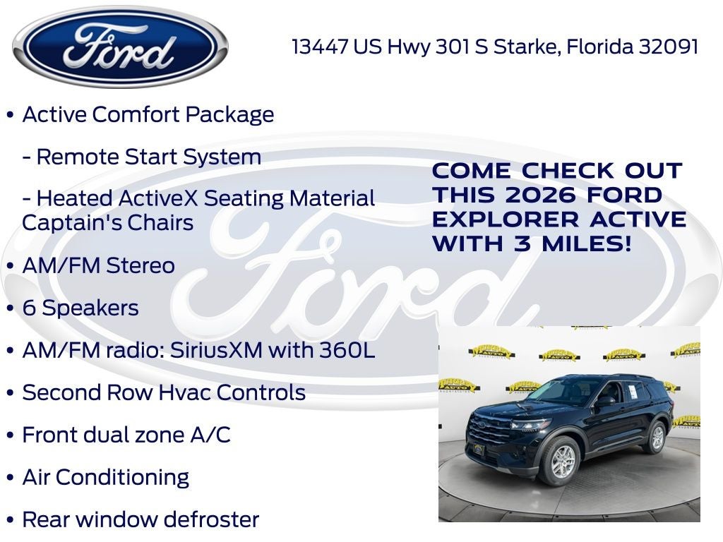2026 Ford Explorer Active 200A