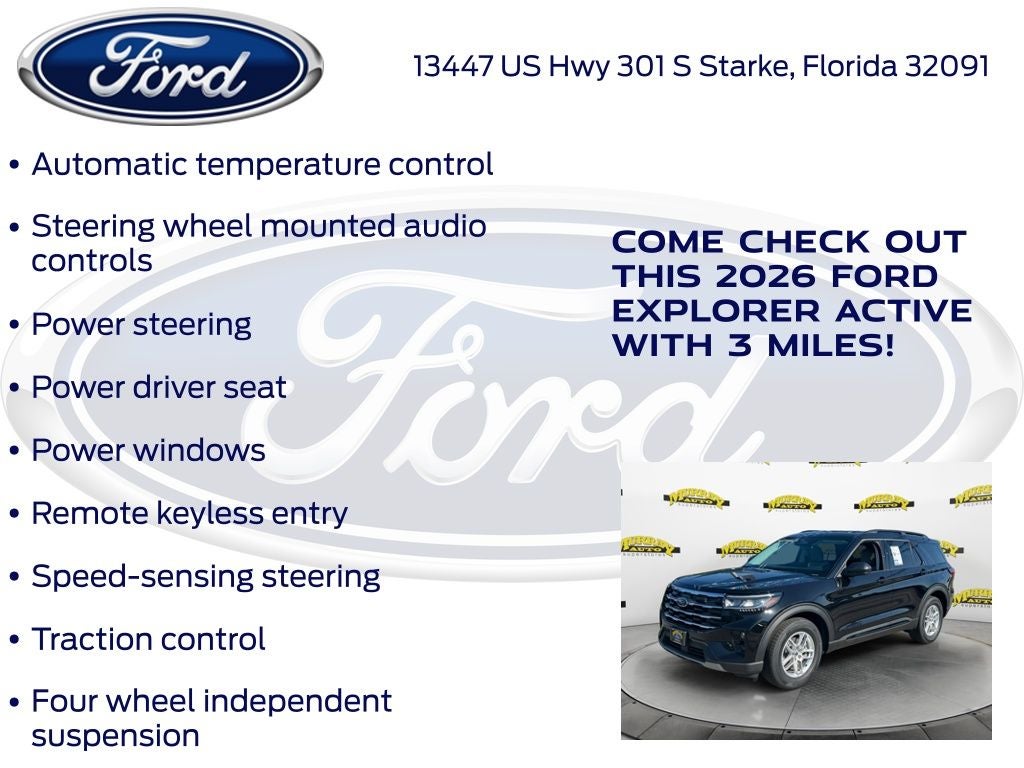 2026 Ford Explorer Active 200A