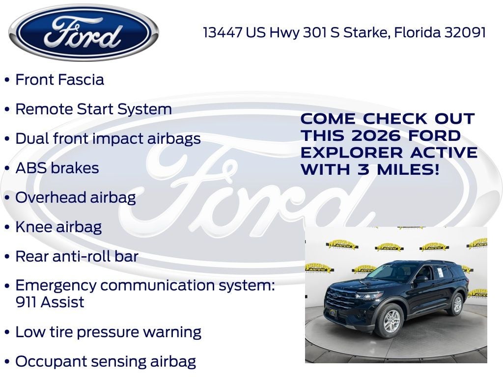 2026 Ford Explorer Active 200A