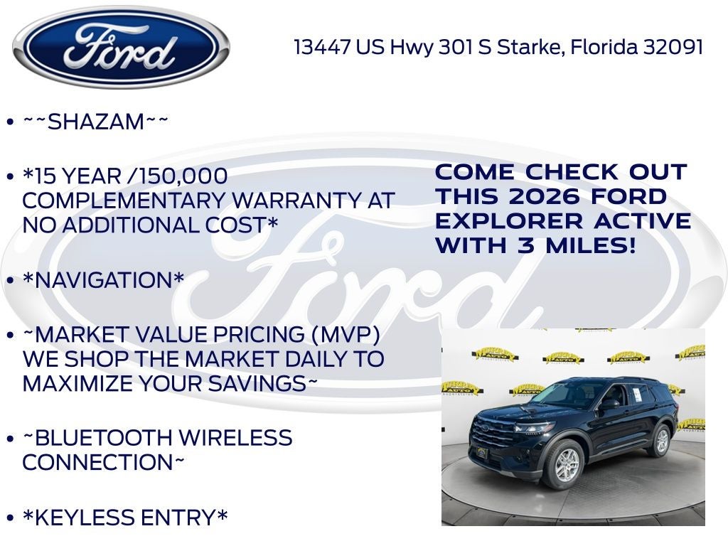 2026 Ford Explorer Active 200A