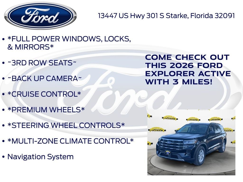 2026 Ford Explorer Active 200A
