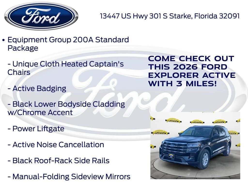 2026 Ford Explorer Active 200A
