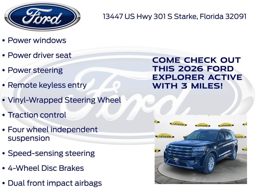 2026 Ford Explorer Active 200A