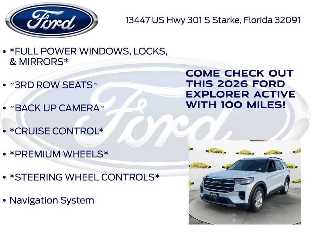 2026 Ford Explorer Active 200A