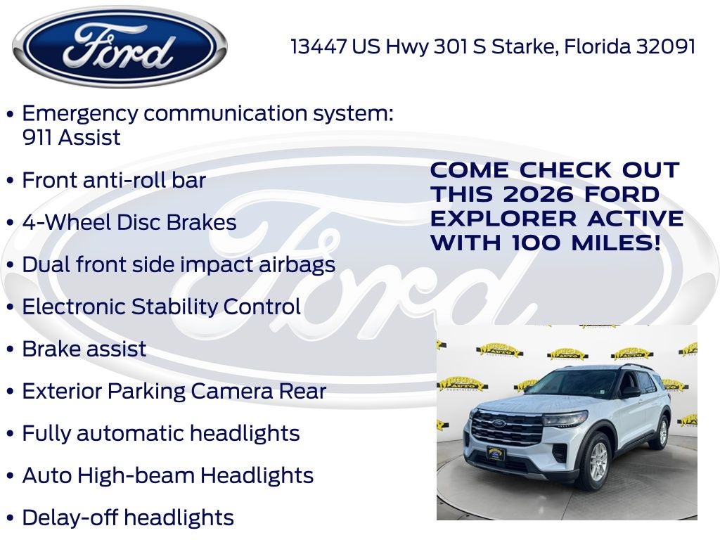 2026 Ford Explorer Active 200A