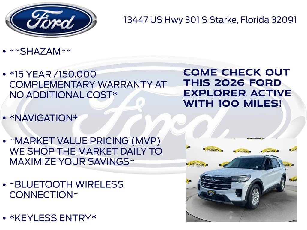2026 Ford Explorer Active 200A