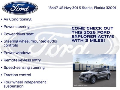 2026 Ford Explorer Active 200A