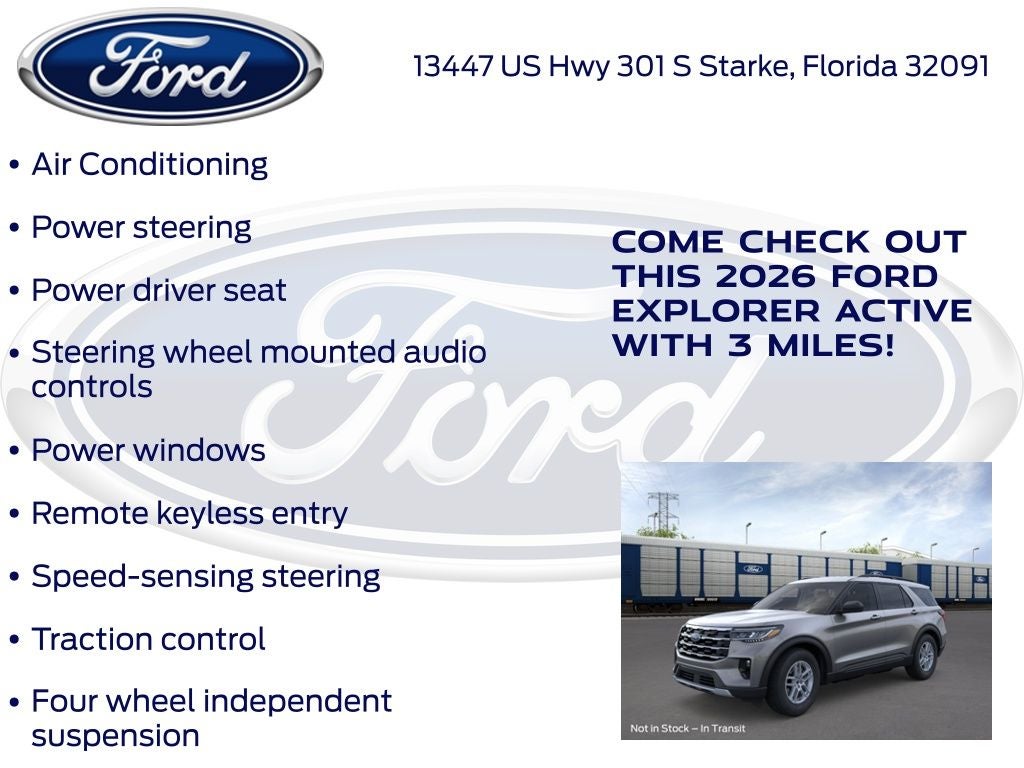 2026 Ford Explorer Active 200A