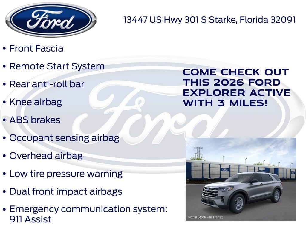 2026 Ford Explorer Active 200A