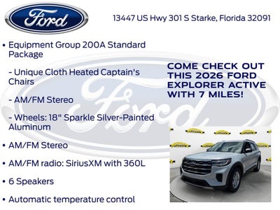 2026 Ford Explorer Active 200A