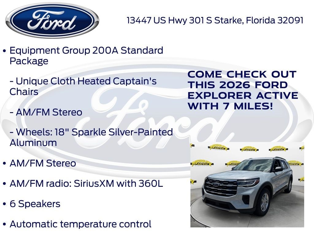 2026 Ford Explorer Active 200A