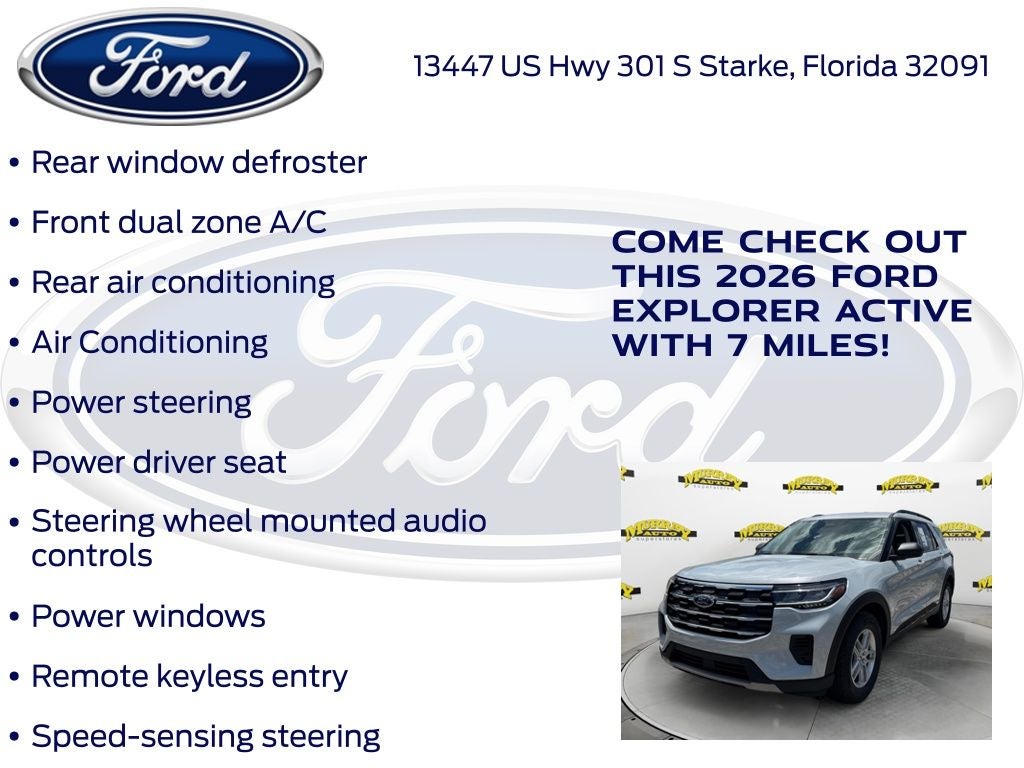 2026 Ford Explorer Active 200A