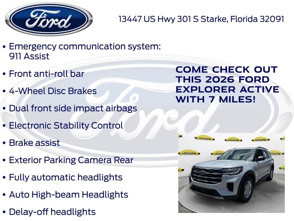 2026 Ford Explorer Active 200A